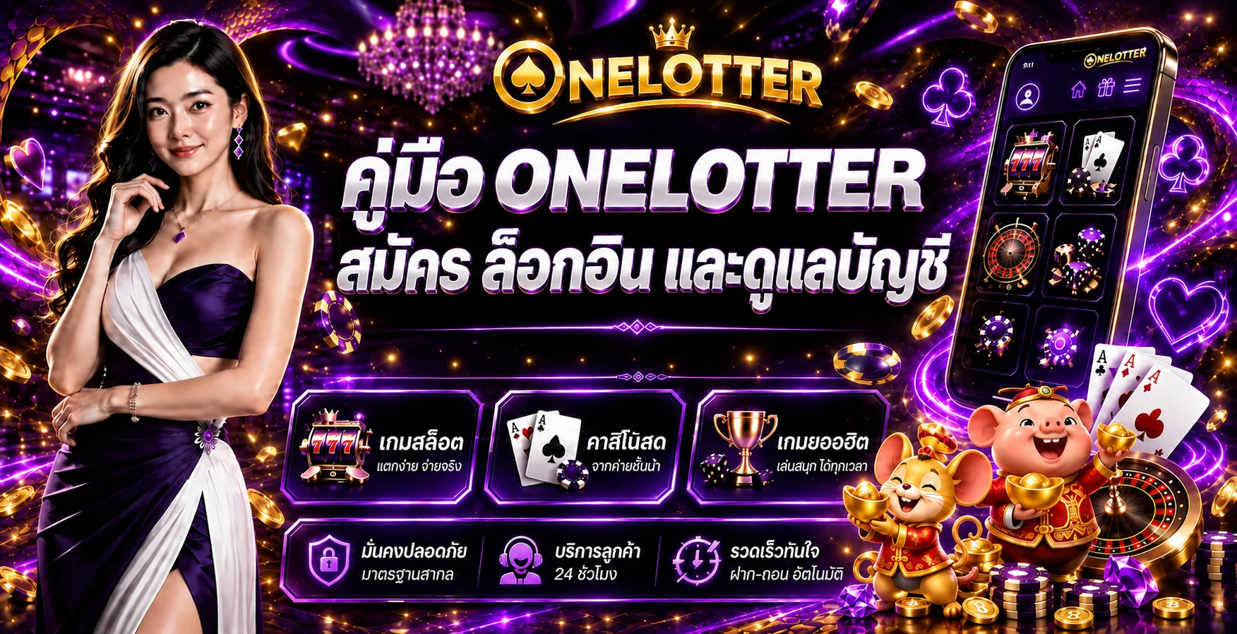 ONELOTTER | เช็กลิสต์สมัครและเข้าสู่ระบบปลอดภัย